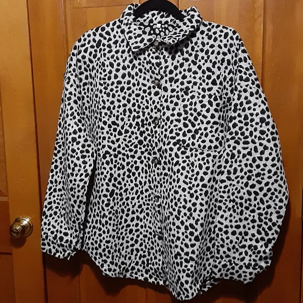 Animal Print  Boyfriend Shacket